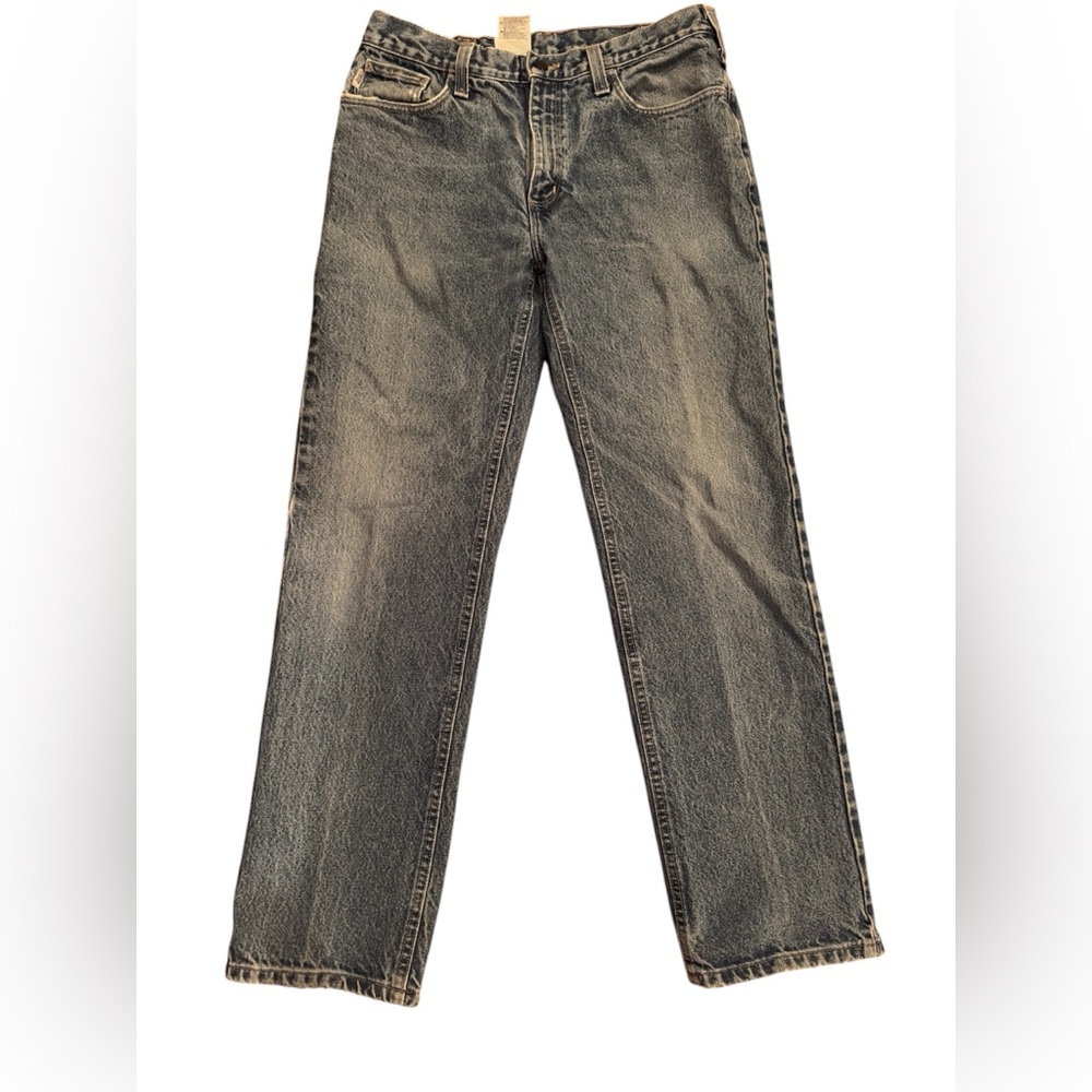 Carhartt FR Jeans FRB000MS 34x32 Flame Resistant Made in USA Workwear
